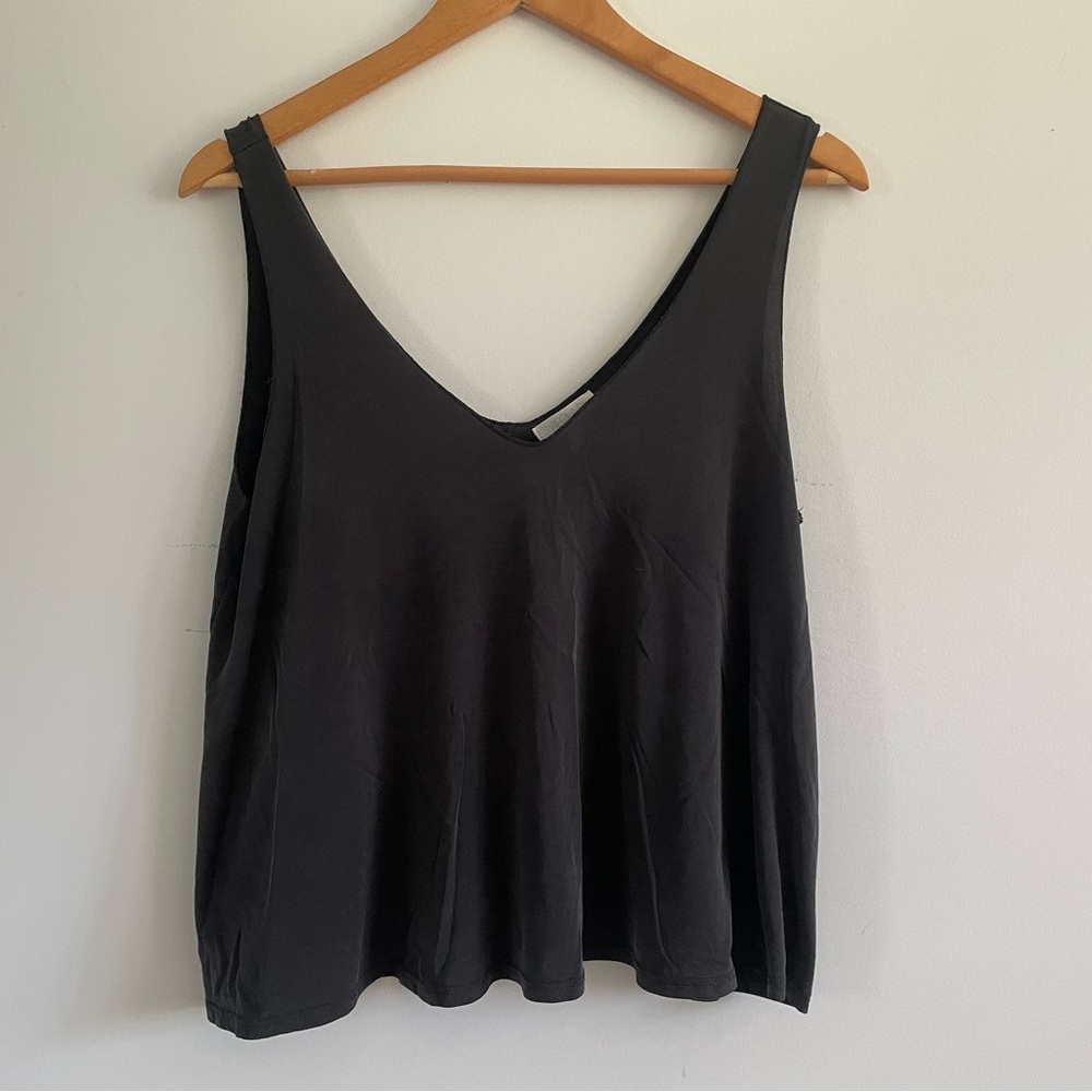 Abound Washed Black Relaxed Sleeveless Tank Top